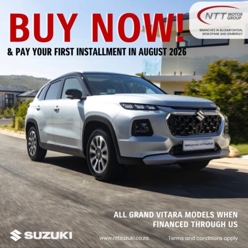 Suzuki Grand Vitara – Buy Now, Pay August 2026 special offer from NTT Suzuki