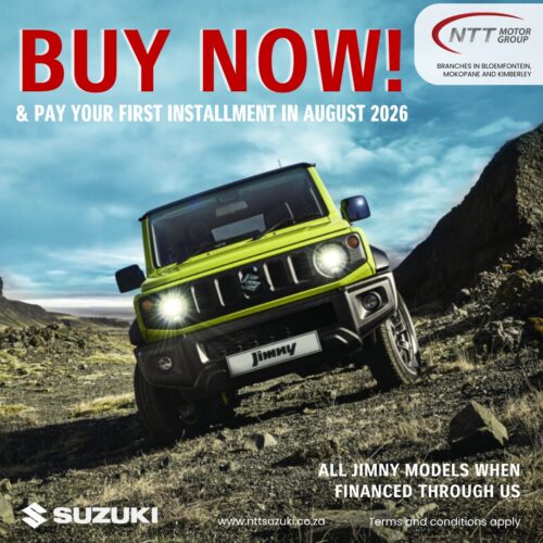 Suzuki Jimny – Buy Now, Pay August 2026 special offer from NTT Suzuki