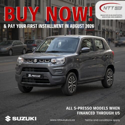 Suzuki S-Presso – Buy Now, Pay August 2026 special offer from NTT Suzuki