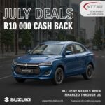 Suzuki Dzire – R10 000 Cash Back Special Offer